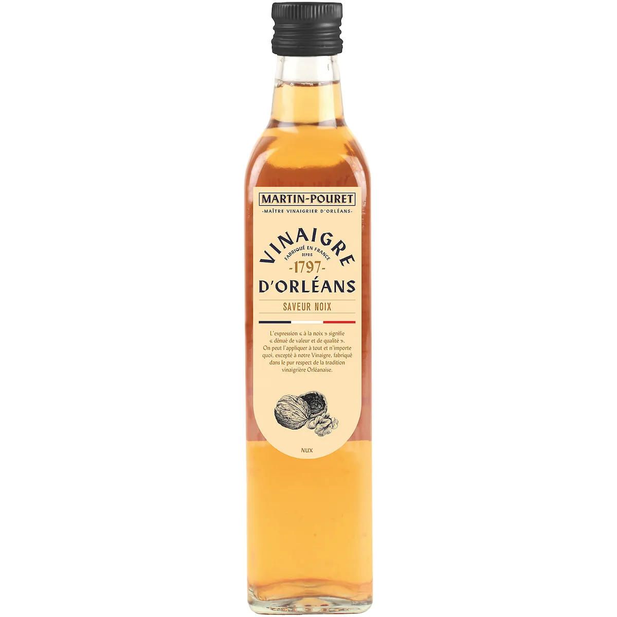 VINAIGRE D ORLEANS DE VIN BLANC A LA NOIX - 50CL