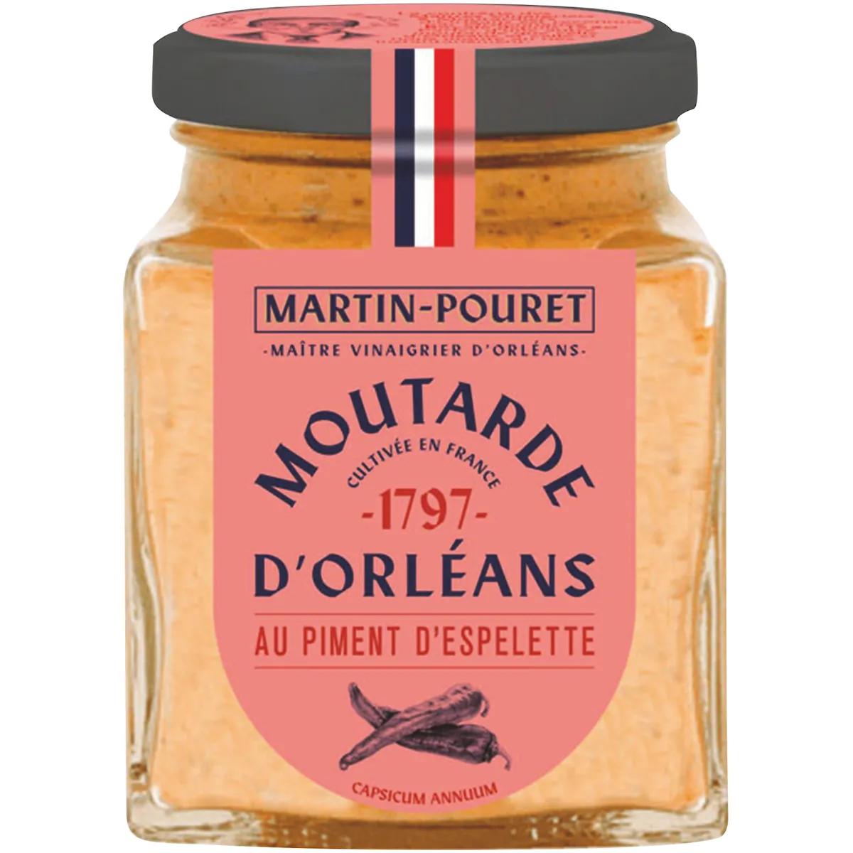 MOUTARDE D ORLEANS AU PIMENT D ESPELETTE AOP - 200G