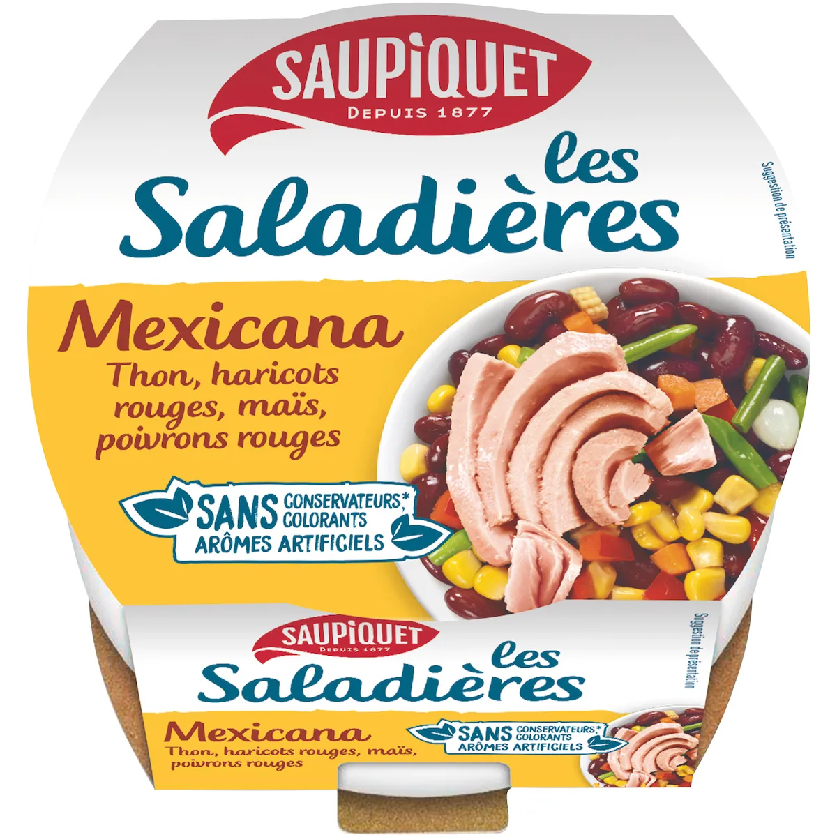 SALADIERE MEXICANA AU THON BOITE  1/3 - 220G