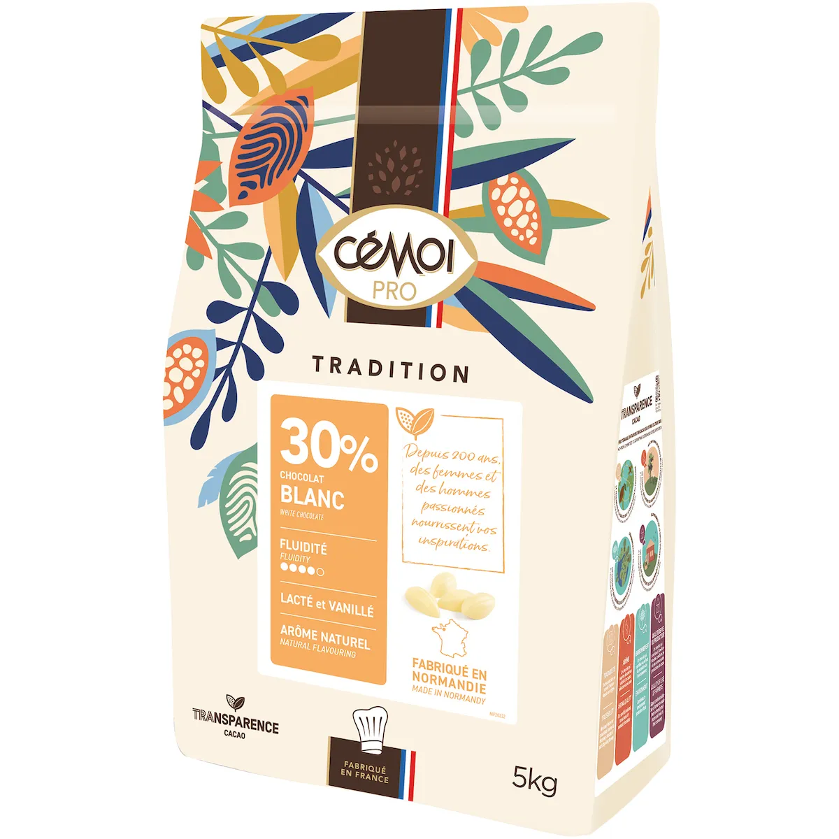 TRADITION 30% PALETS CABOSSES DE CHOCOLAT BLANC 5KG