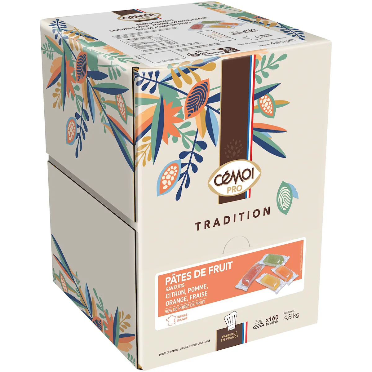 DISTRIBUTEUR 160 PATES DE FRUITS - ASSORTIMENT 4 PARFUMS - 4,8KG