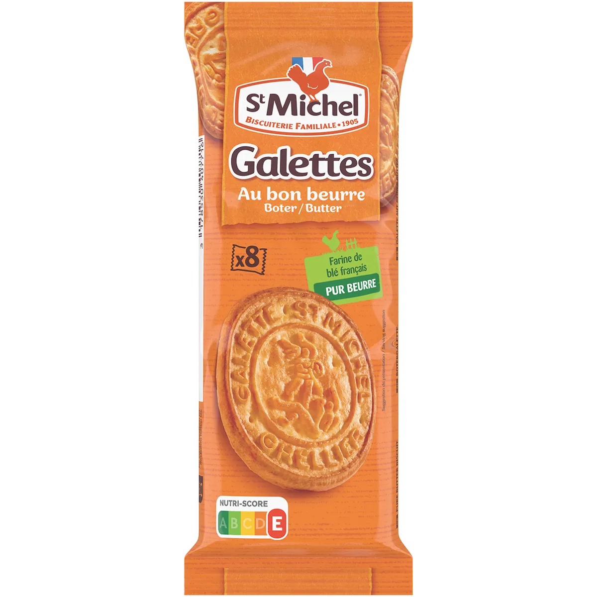 GALETTE TOUT AU BEURRE - SACHET DE 8 BISCUITS - 51G