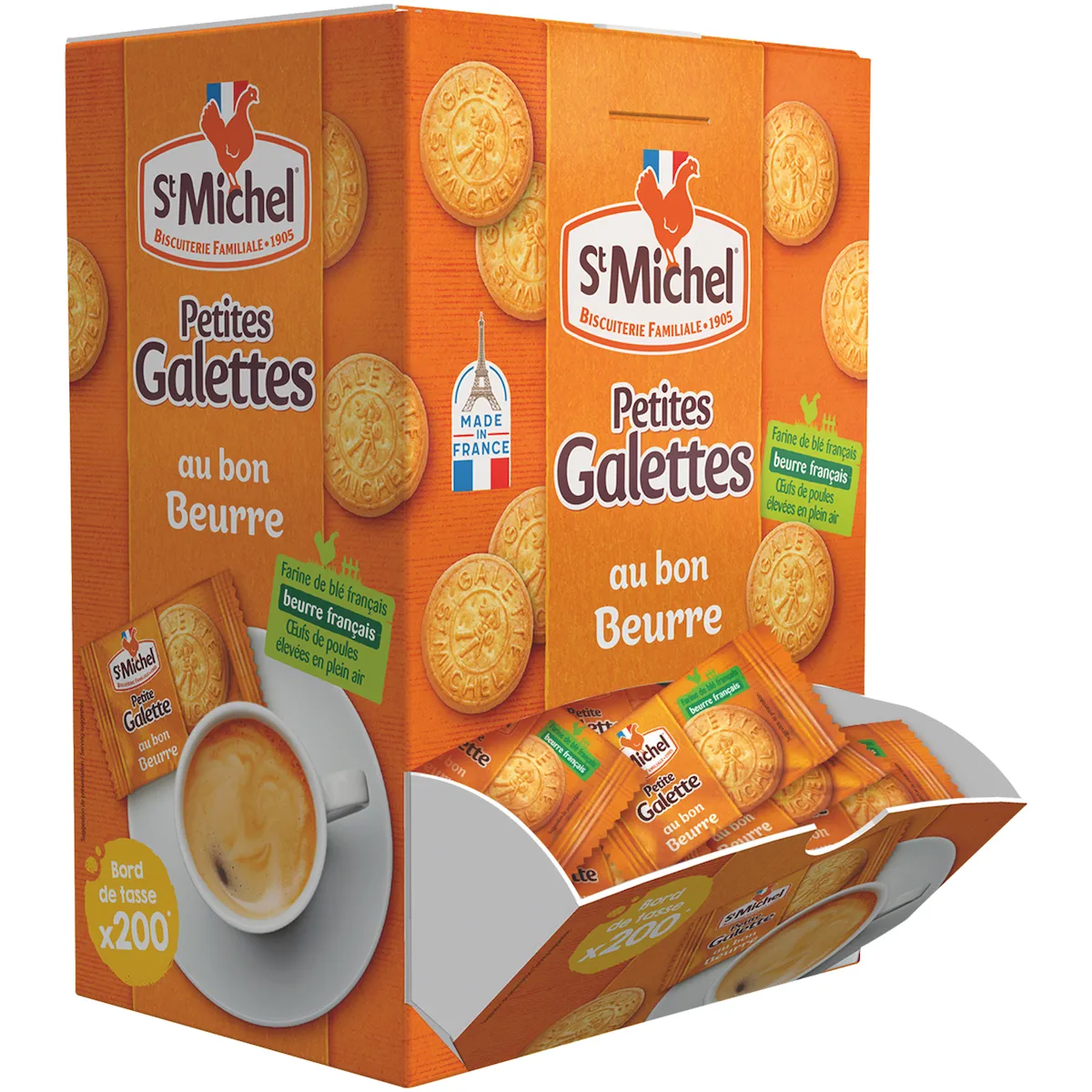 PETITE GALETTE TOUT AU BEURRE - PRESENTOIR DE 200 SACHETS - 700G