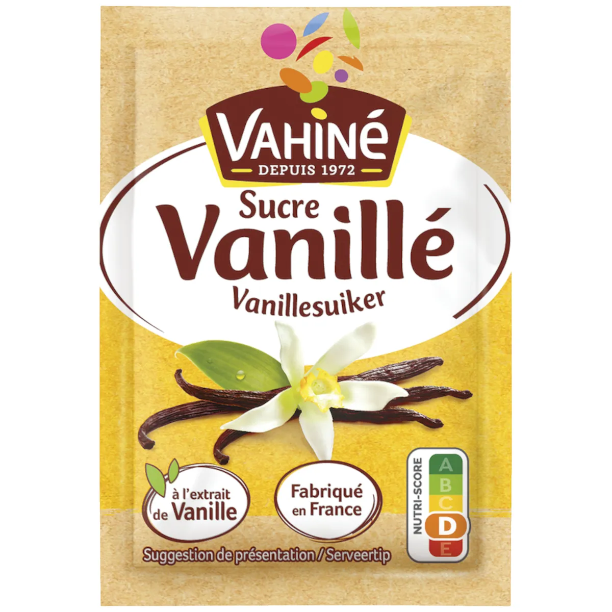 SUCRE VANILLE 7,5G - BOITE DE 10 SACHETS