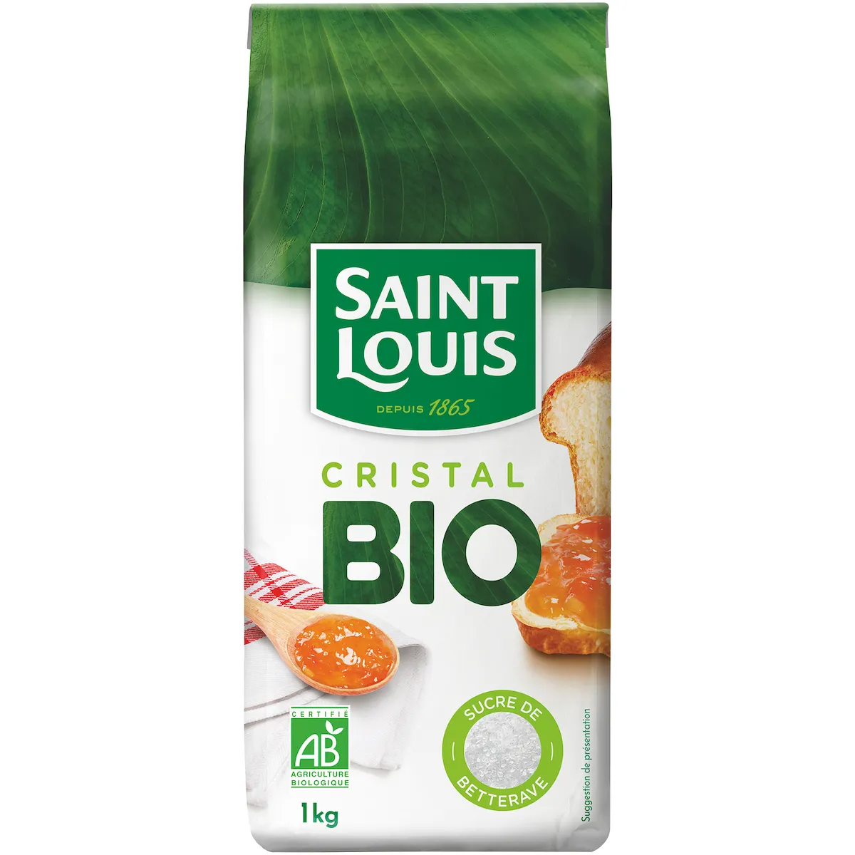 SACHET SUCRE CRISTAL BLANC DE BETTERAVE BIO 1KG