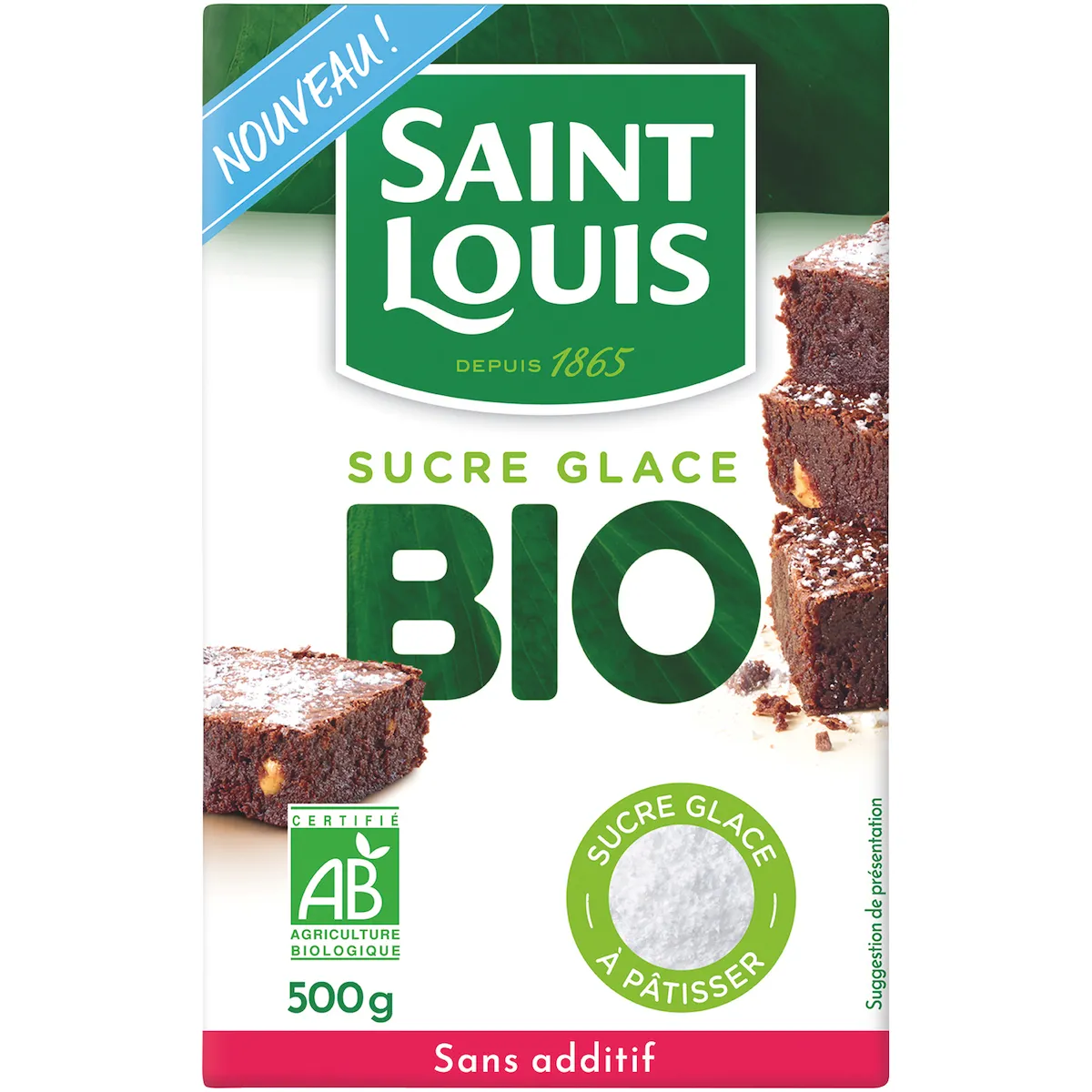 BOITE SUCRE GLACE BLANC DE BETTERAVE BIO 500G