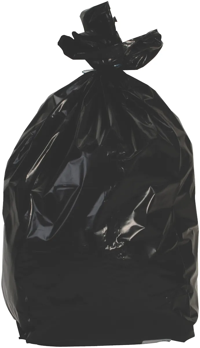 SAC POUBELLE PEBD NOIR 110L EXTRA FORT - CARTON DE 200