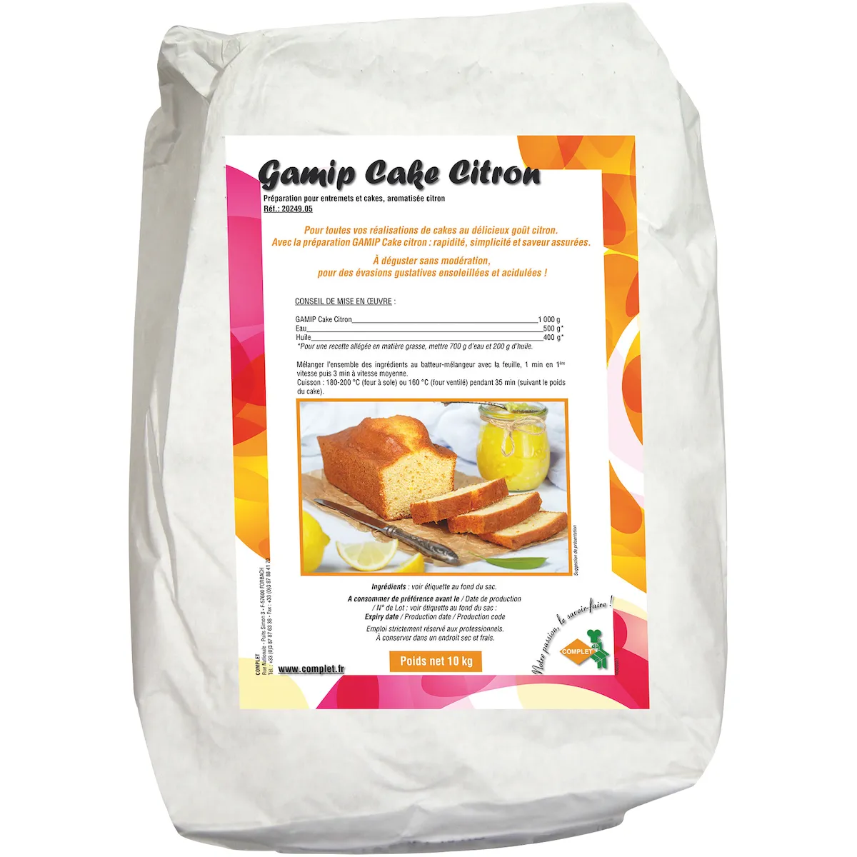 GAMIP CAKE CITRON 10KG