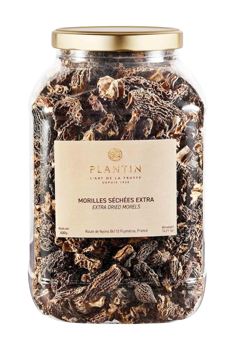 MORILLES EXTRA SECHEES CHOIX, TETES ET QUEUES- MORCHELLA CONICA 400G
