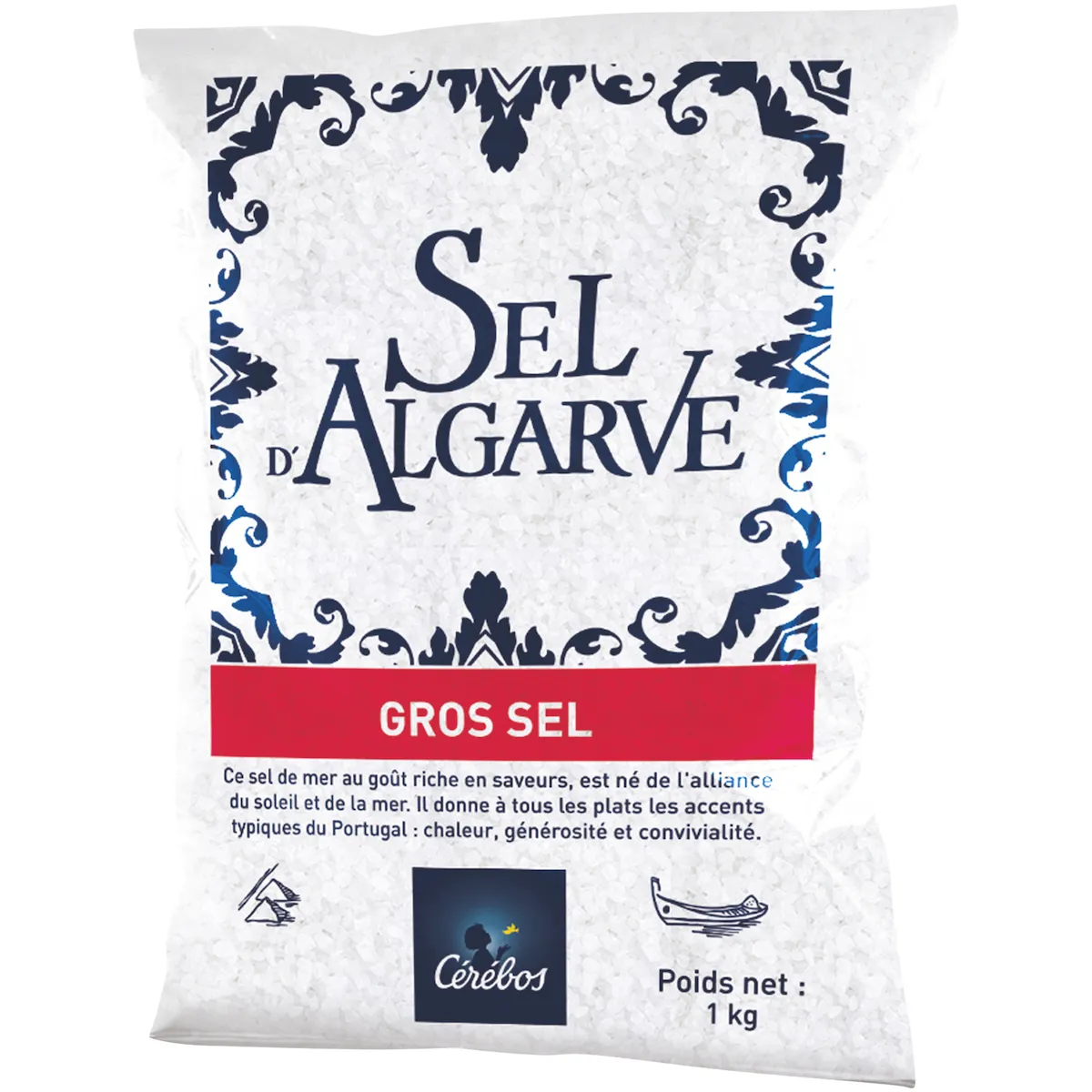 SEL GROS D'ALGARVE SACHET PLASTIQUE 1KG