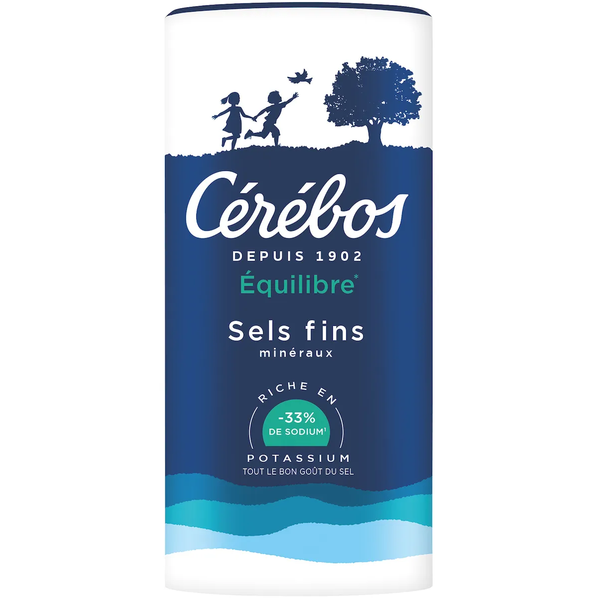SEL FIN EQUILIBRE REDUIT EN SODIUM 33% BOITE VERSEUSE 350G