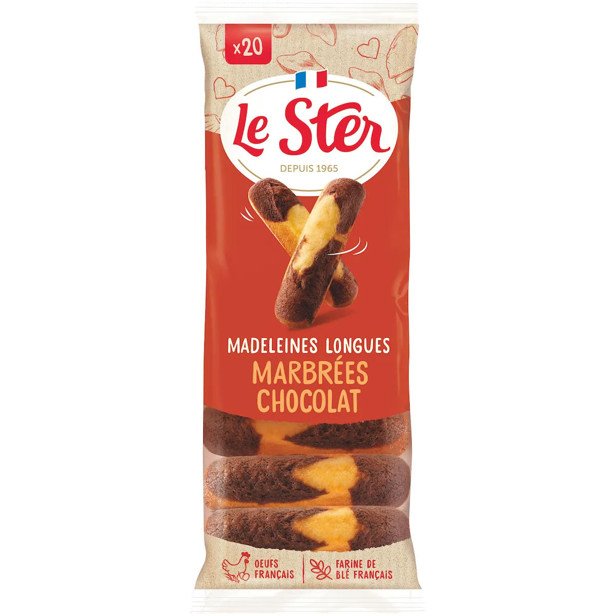 MADELEINE LONGUE MARBRE PAQUET 250G