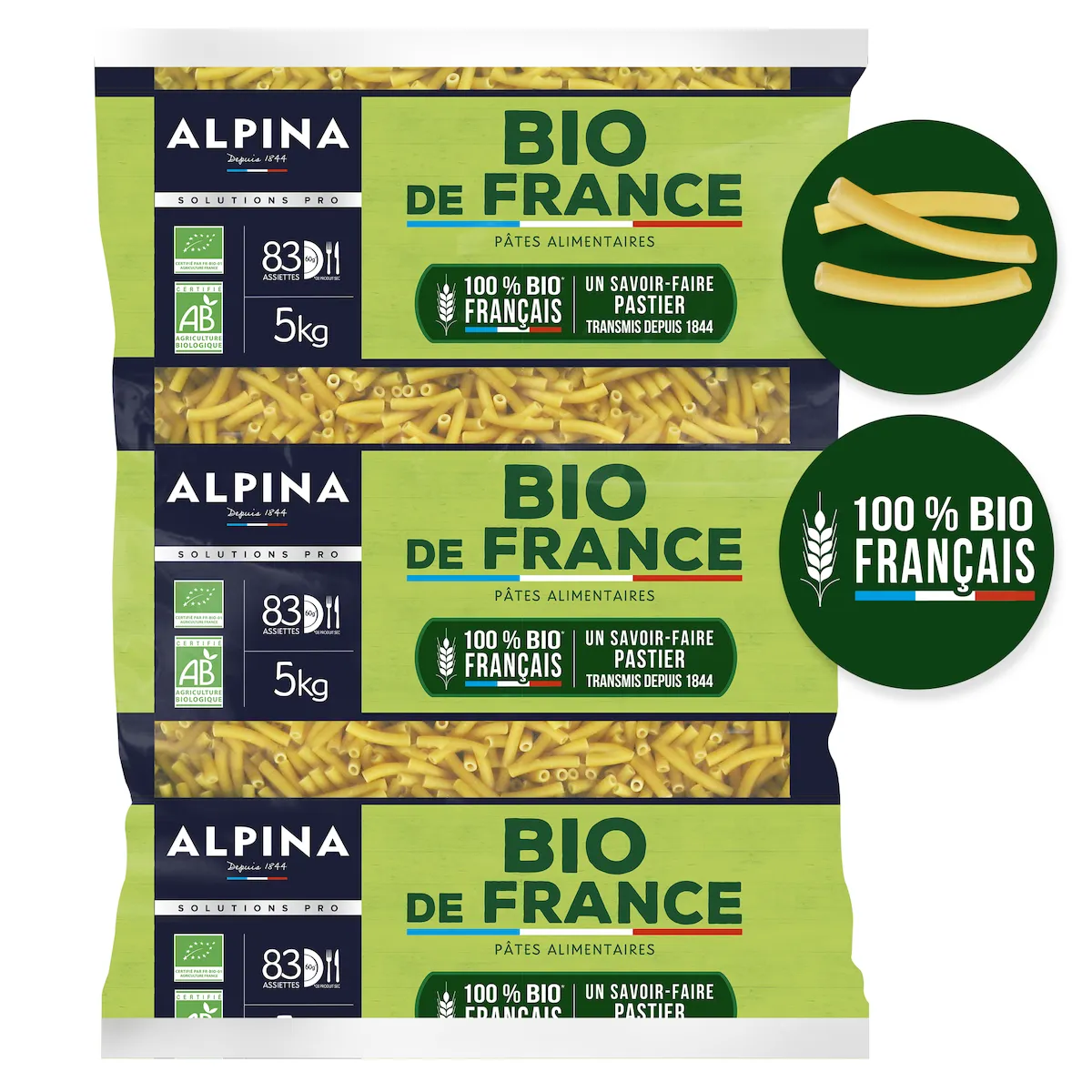 MACARONI QS BIO FRANCE SAC  5KG