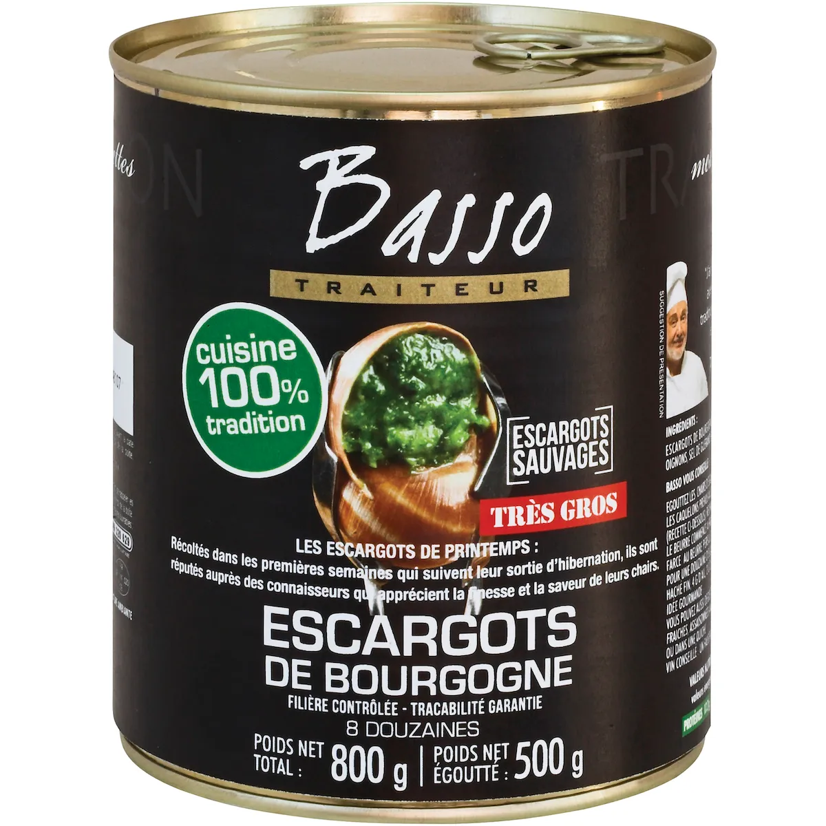 ESCARGOTS DE BOURGOGNE DE PRINTEMPS TRES GROS 4/4