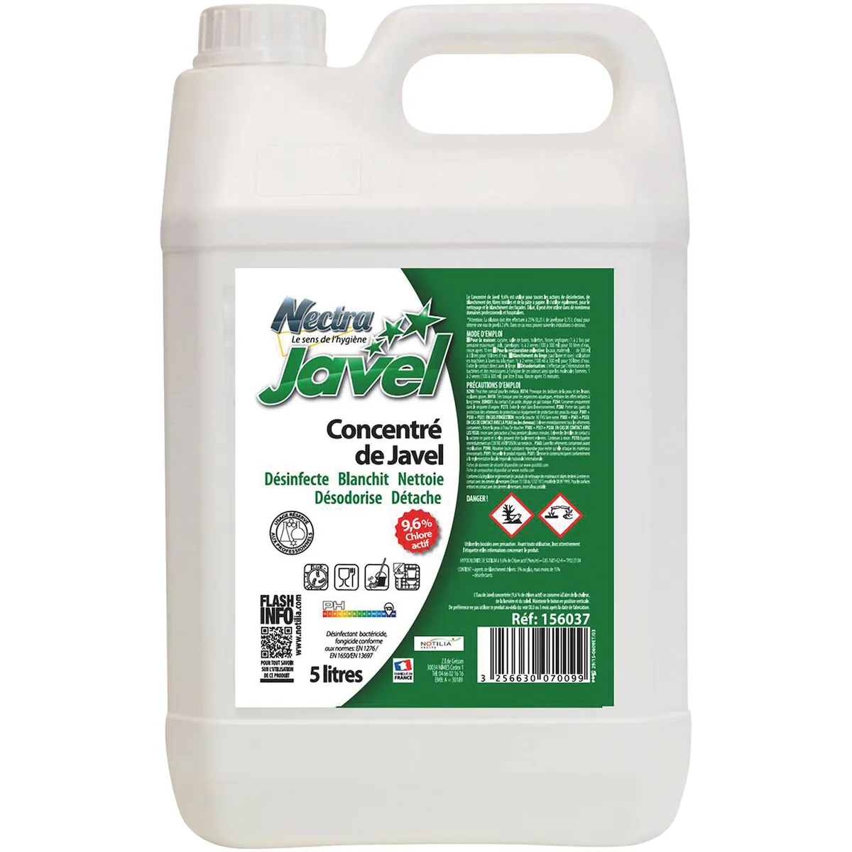CONCENTRE DE JAVEL  9,6% 5L