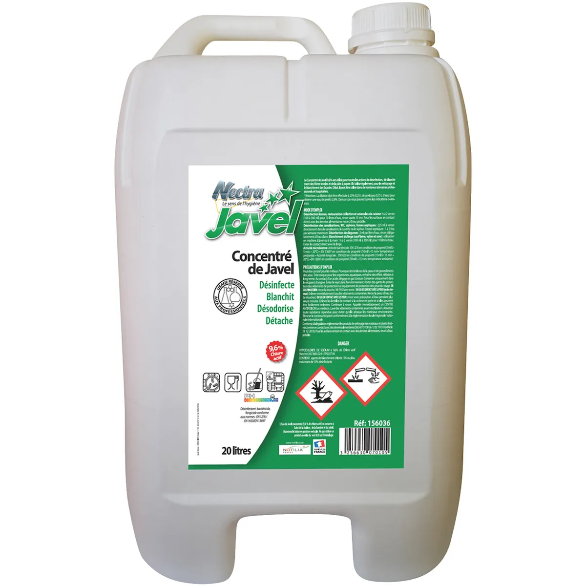 CONCENTRE DE JAVEL  9,6% 20L