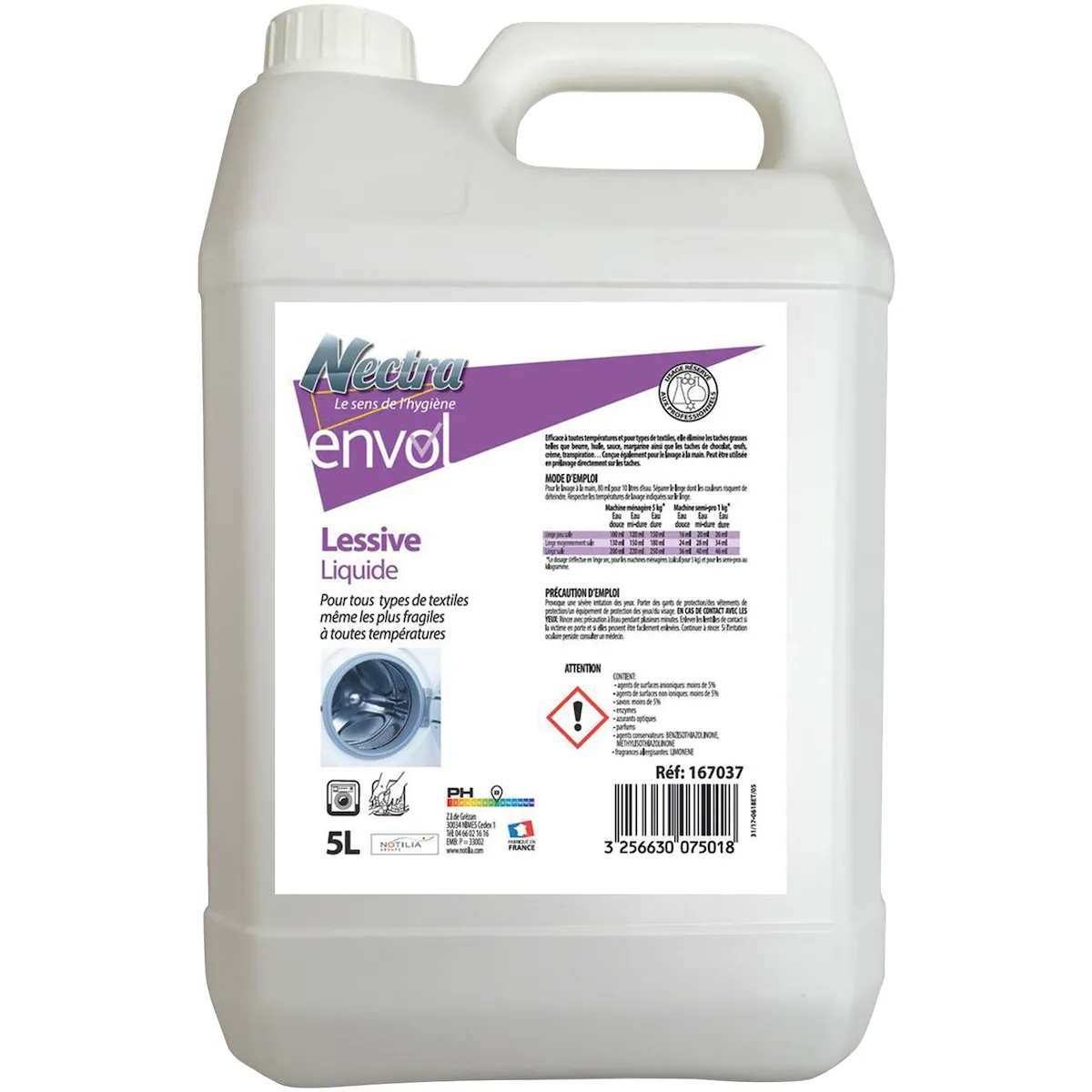 LESSIVE LIQUIDE SANS PHOSPHATE AU SAVON DE MARSEILLE