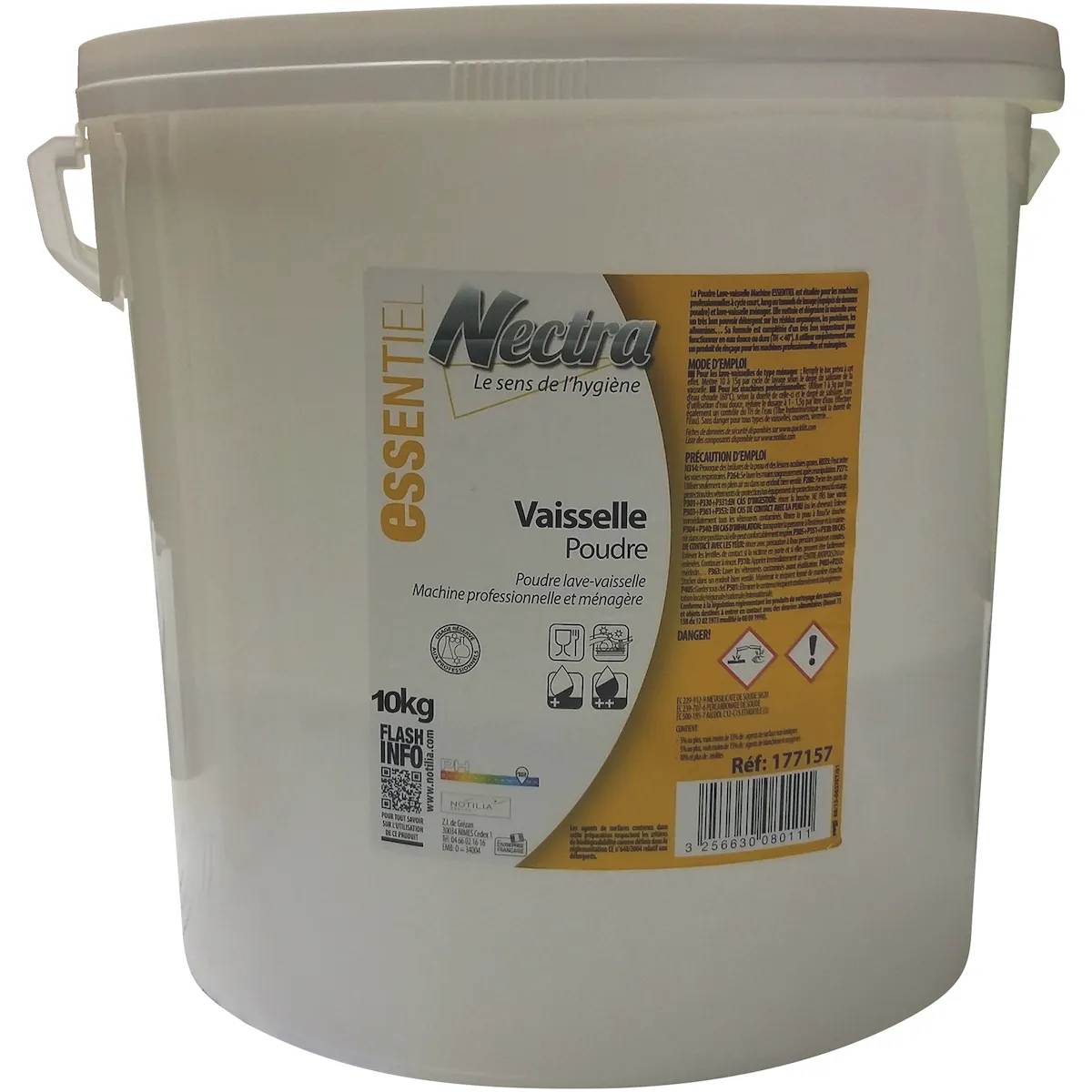 POUDRE DE LAVAGE VAISSELLE MACHINE TOUTES EAUX - SEAU 10KG