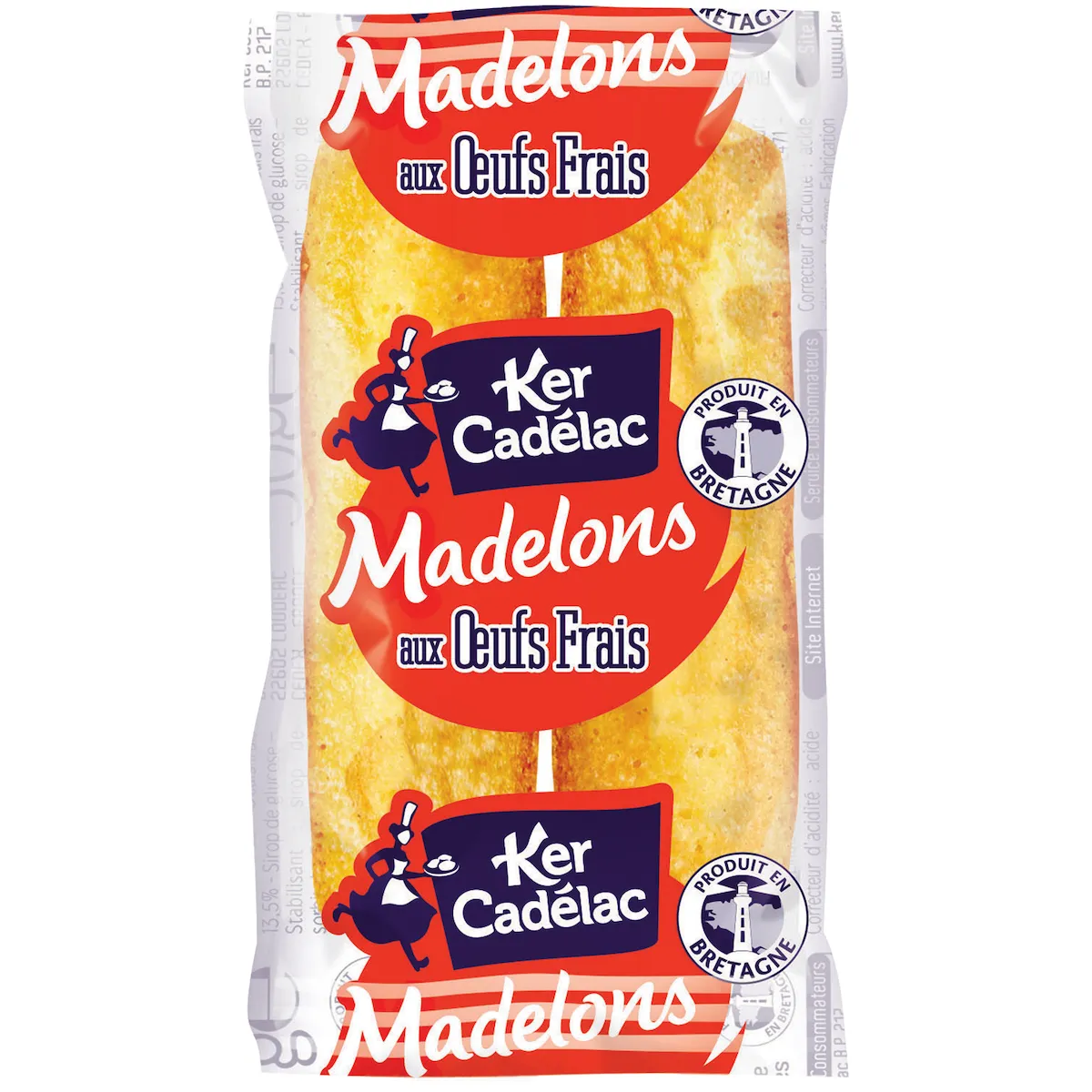 MADELONS AUX OEUFS FRAIS  -LOT DE 2 DE 28G