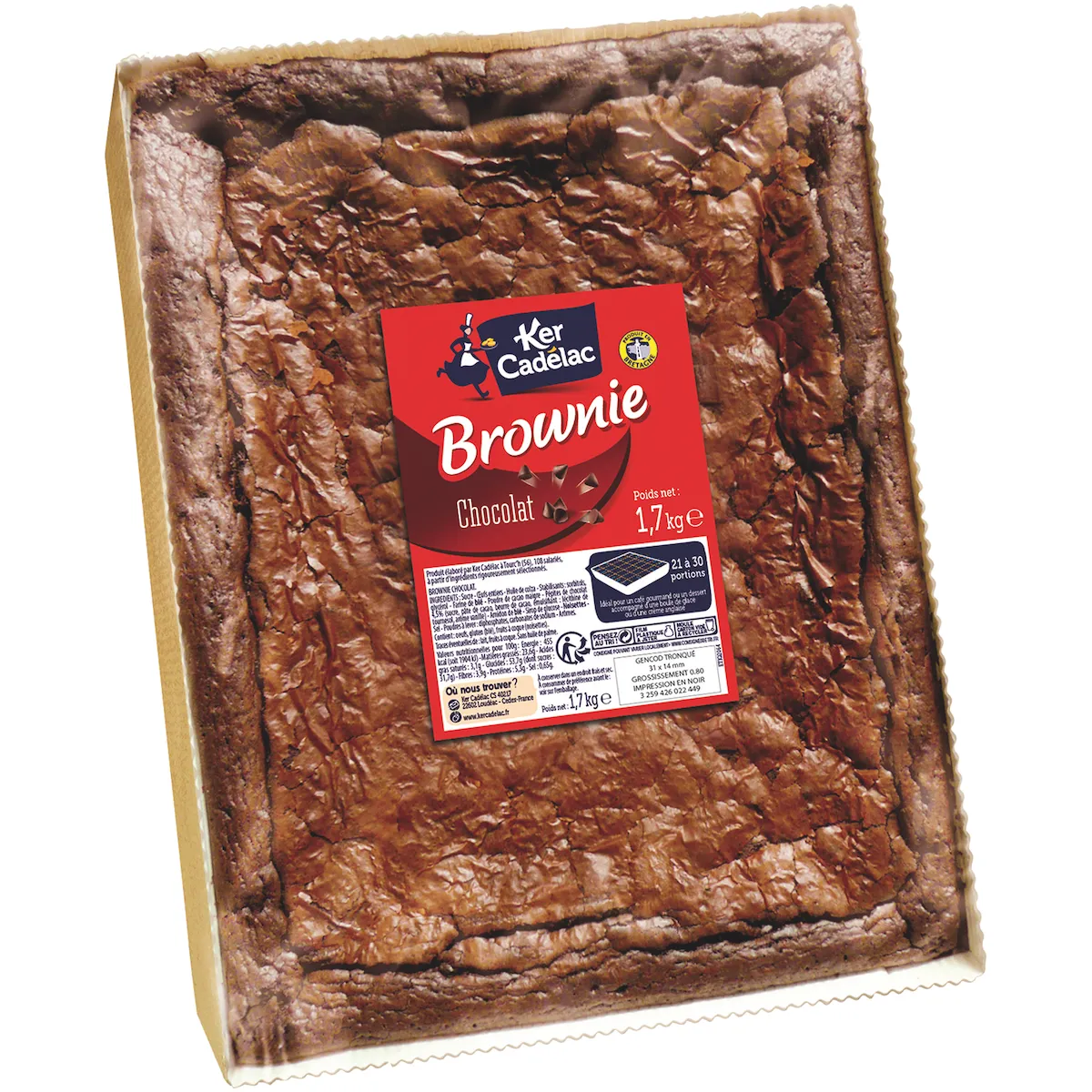 BROWNIE CHOCOLAT 1,7KG
