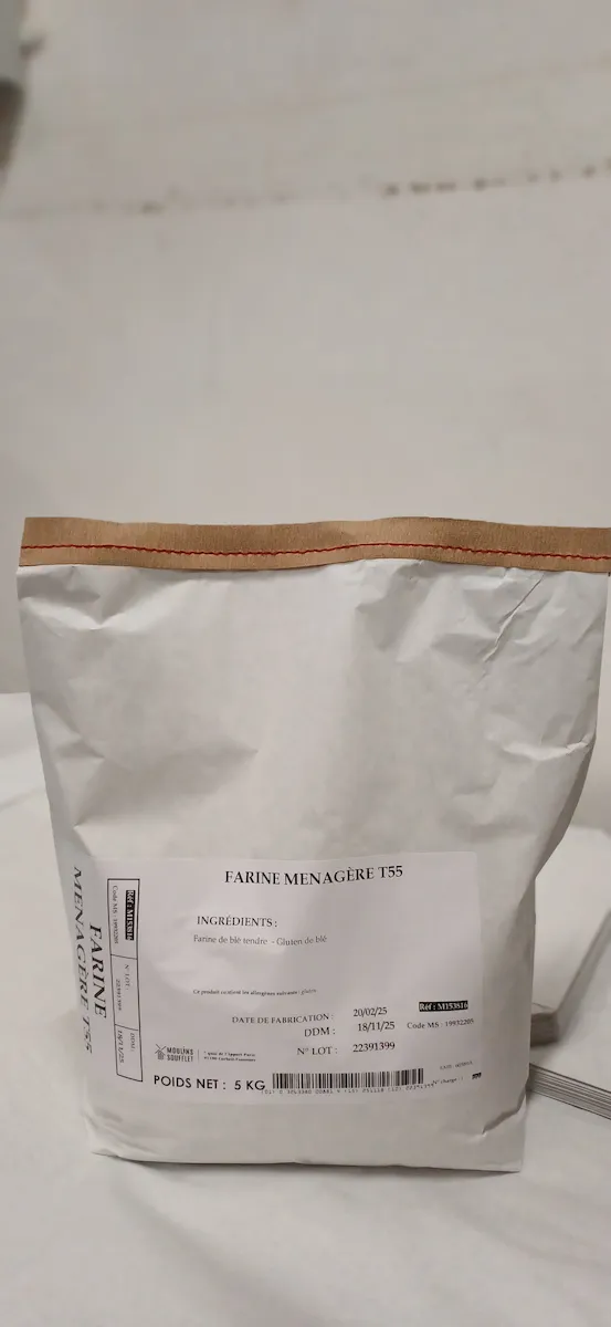 FARINE MENAGERE TYPE 55 SAC DE 5 KG