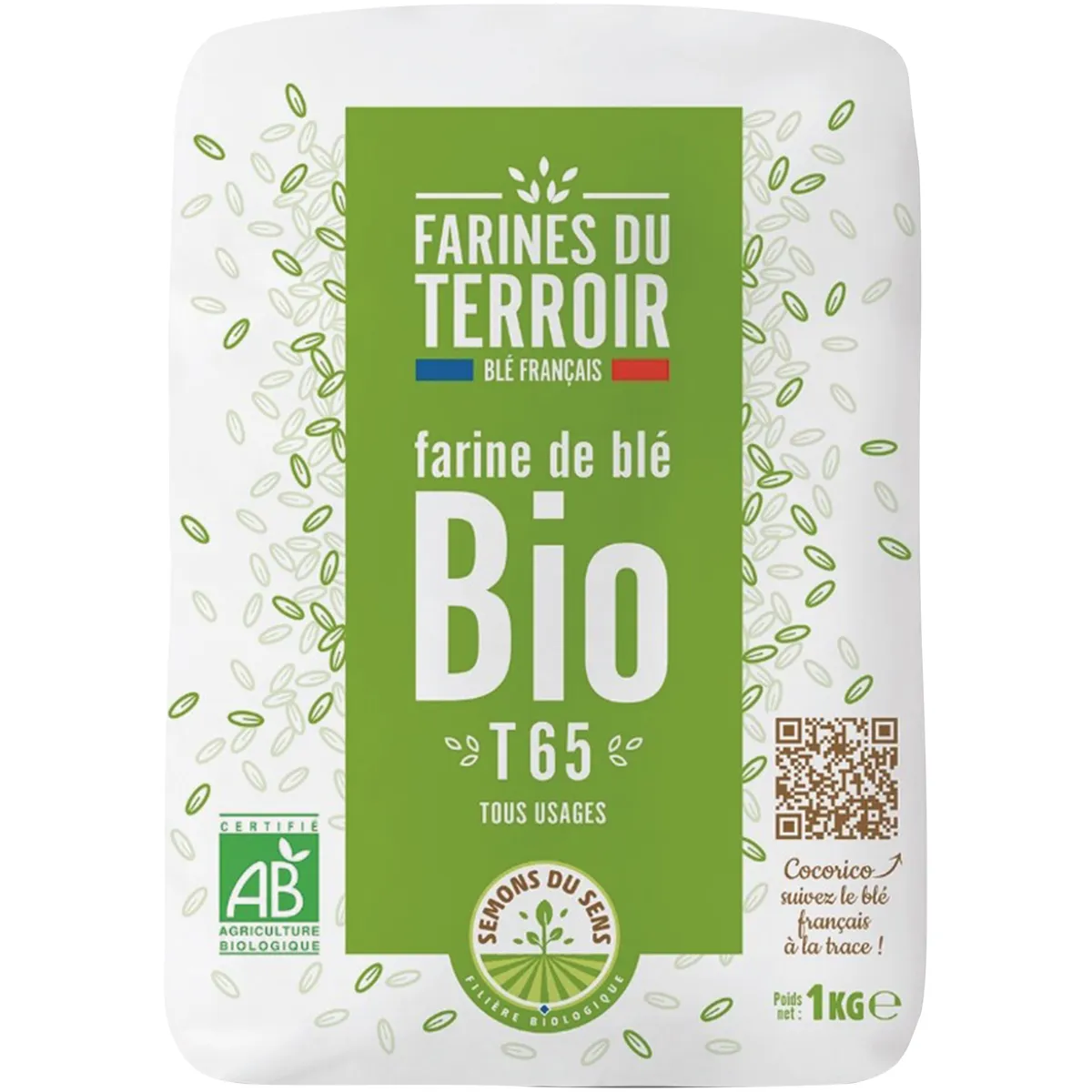 FARINE DU TERROIR T65 BIO FA10