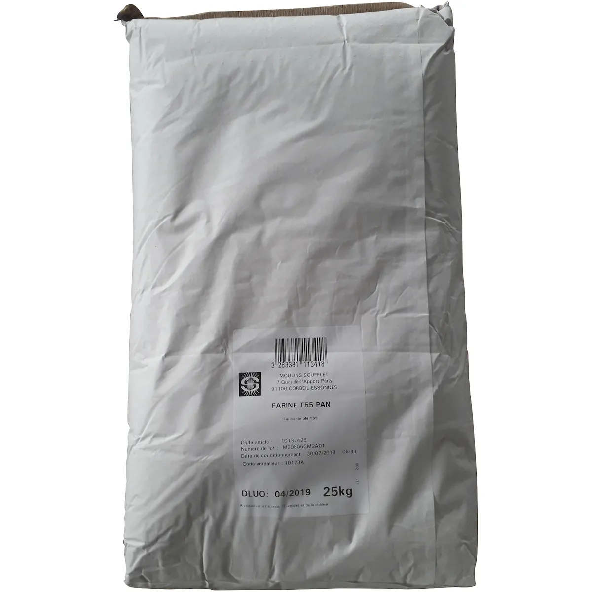 FARINE MENAGERE TYPE 55 PAN EN SAC DE 25KG