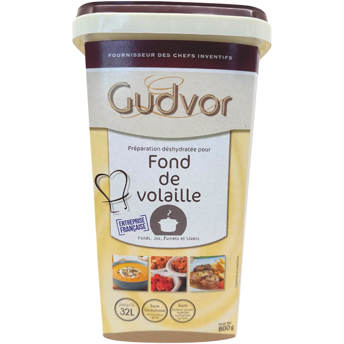 FOND DE VOLAILLE BTE 800G - 40G/L