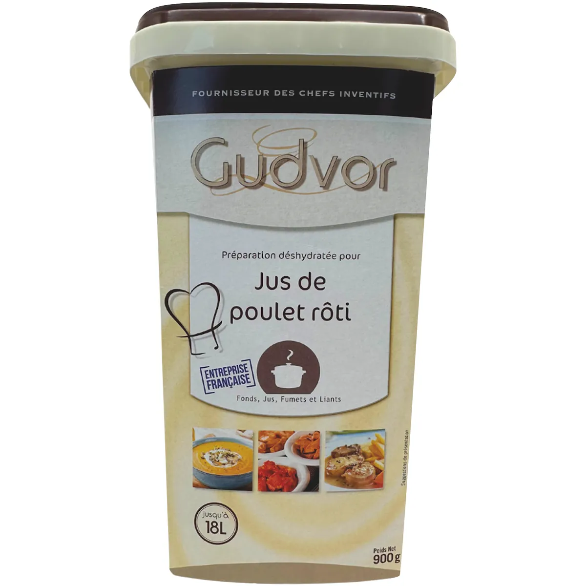 JUS DE POULET ROTI BTE 900G - 50G/L