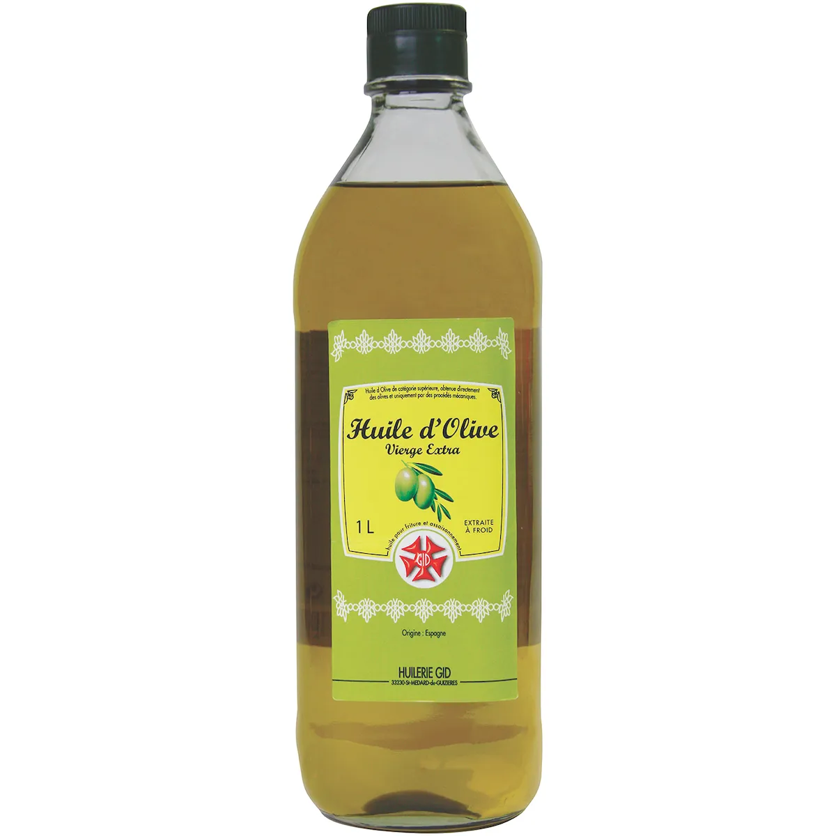 HUILE D'OLIVE VIERGE EXTRA 1 L VERRE