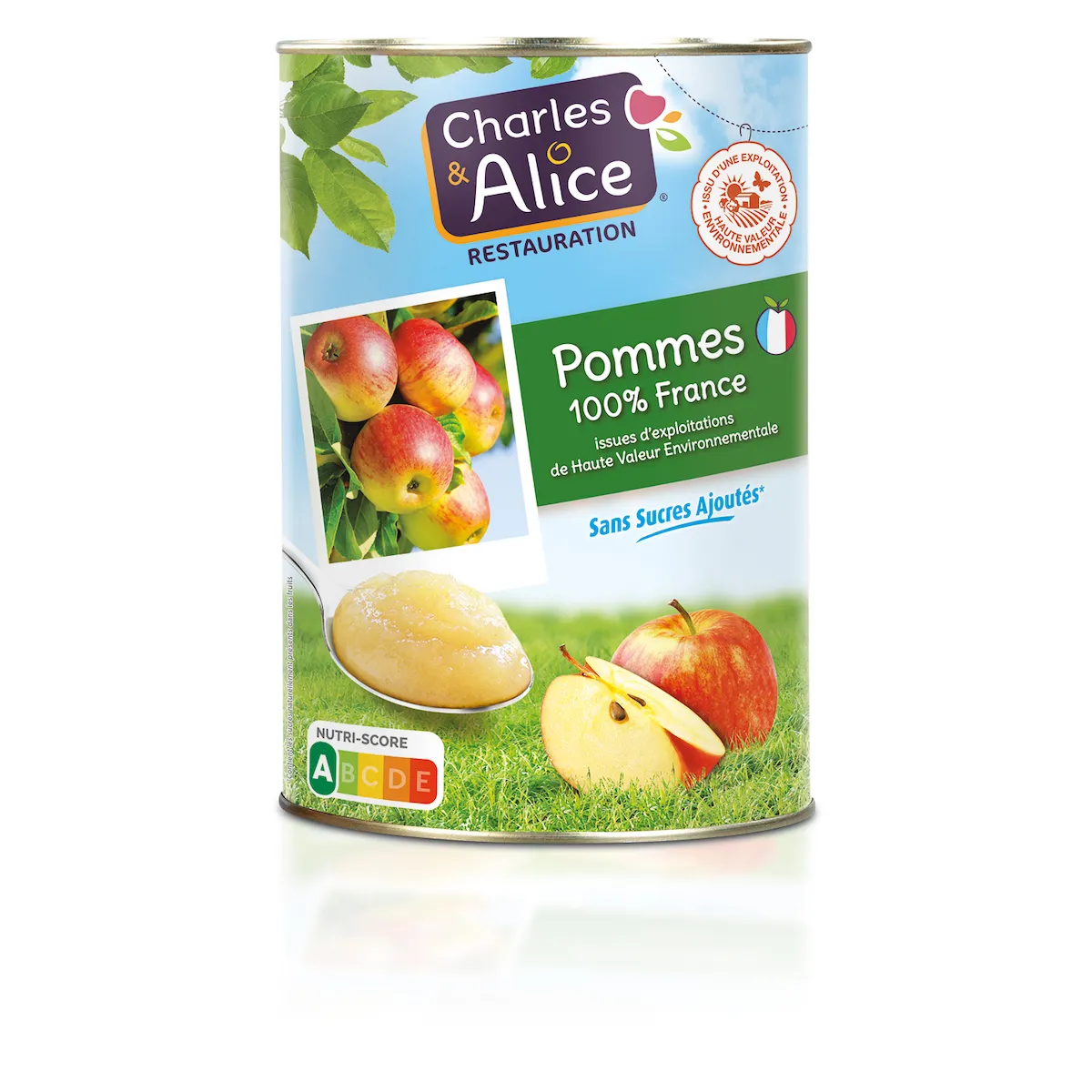 PUREE DE FRUITS POMMES HVE 100% FRANCE