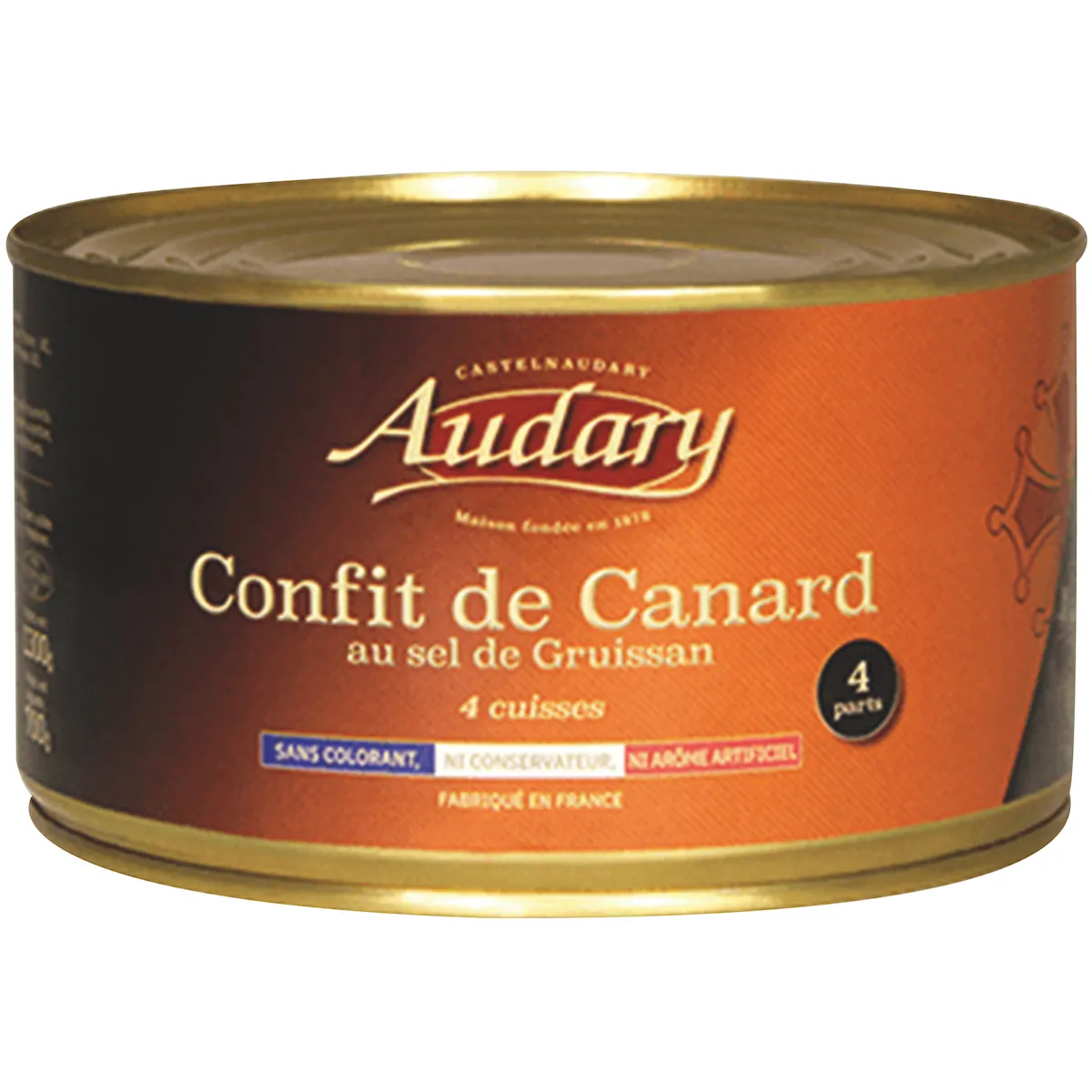 CONFIT DE CANARD 4 CUISSES 2/1