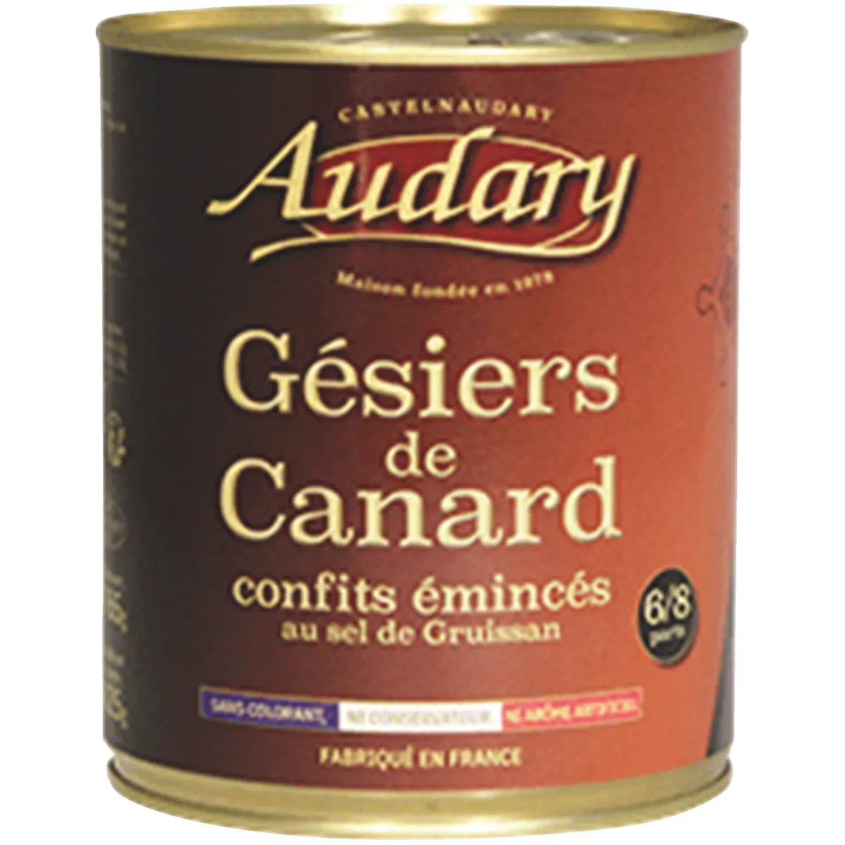 GESIERS DE CANARD EMINCES CONFITS  4/4