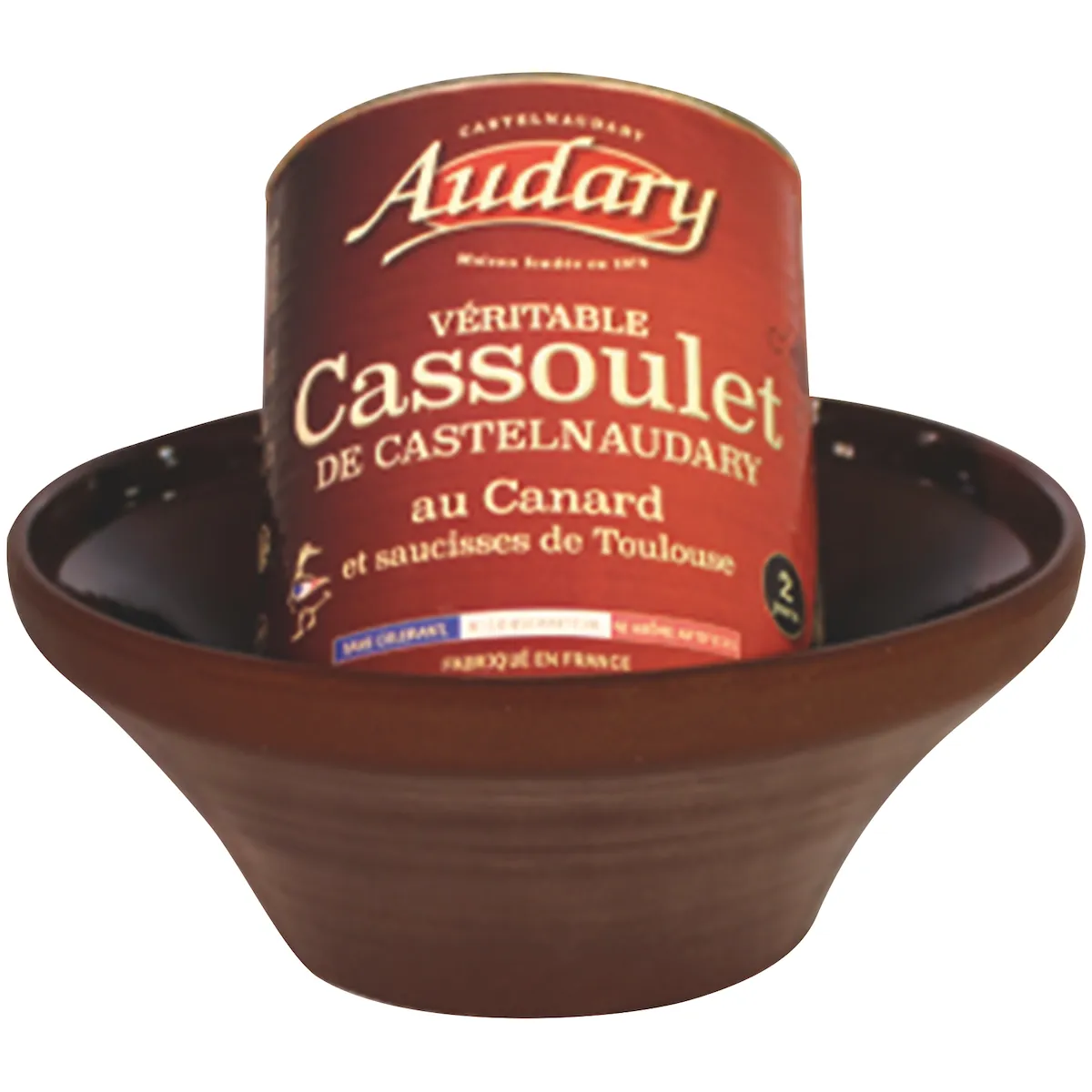 CASSOULET AU CANARD 4/4 + CASSOLE TERRE CUITE 2 PARTS