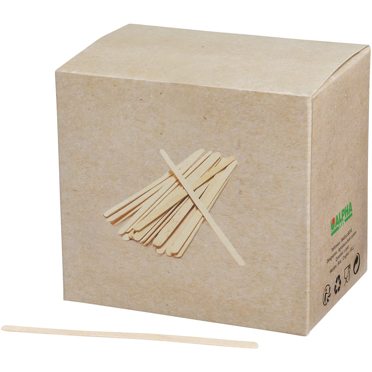 BOITE DISTRIBUTRICE DE SPATULES BOIS 110X4.9- SERVIPACK- SCT 1000