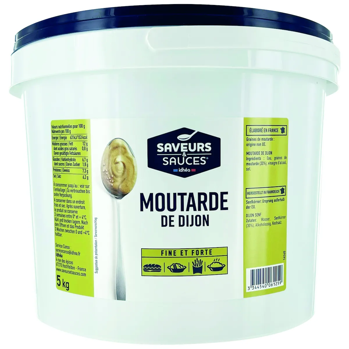 MOUTARDE DE DIJON - SEAU 5KG