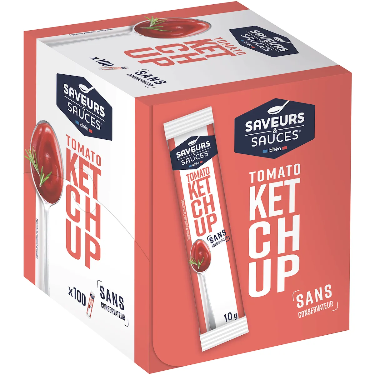 STICKET'S KETCHUP - 10G - BOITE SERVICE DE 100 - CLEAN