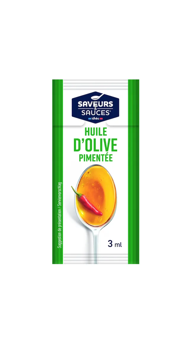 DOSETTES HUILE D'OLIVE VIERGE PIMENTEE 3MLX250