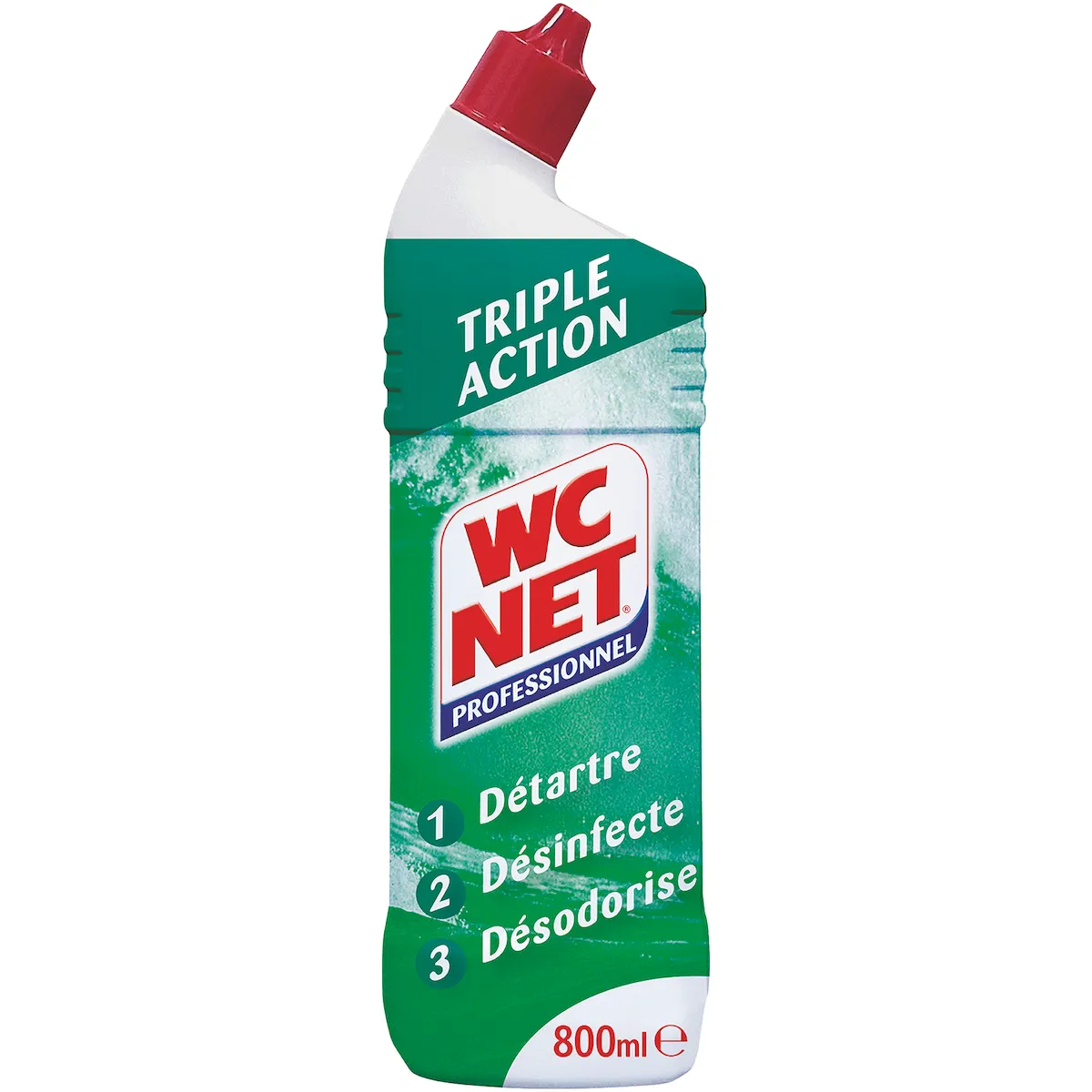 GEL WC TRIPLE ACTION - WC NET - FLACON DE 800ML