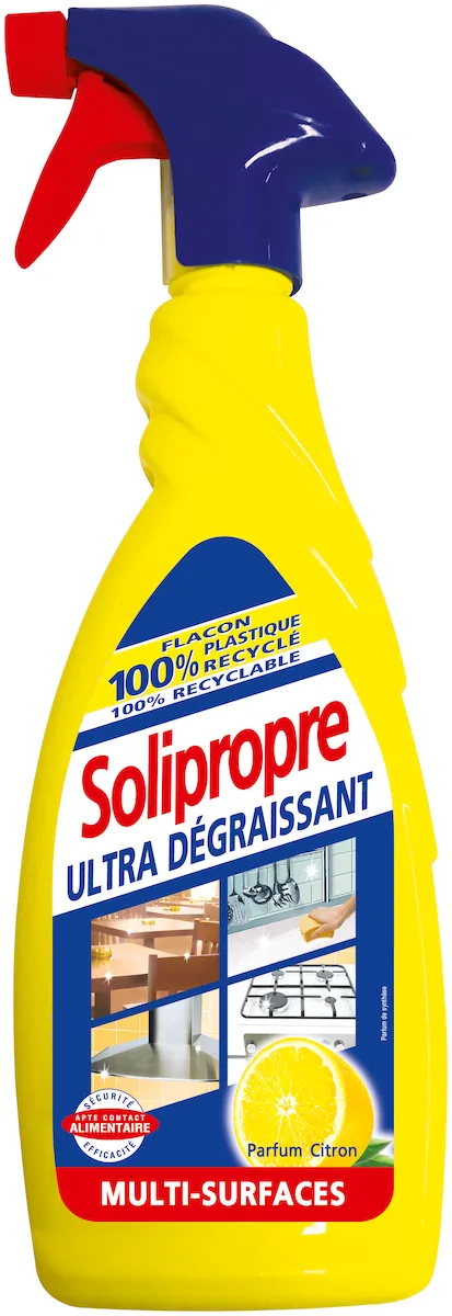 DÉGRAISSANT ALIMENTAIRE SOLIPROPRE - SOLIPRO - FLACON DE 650ML