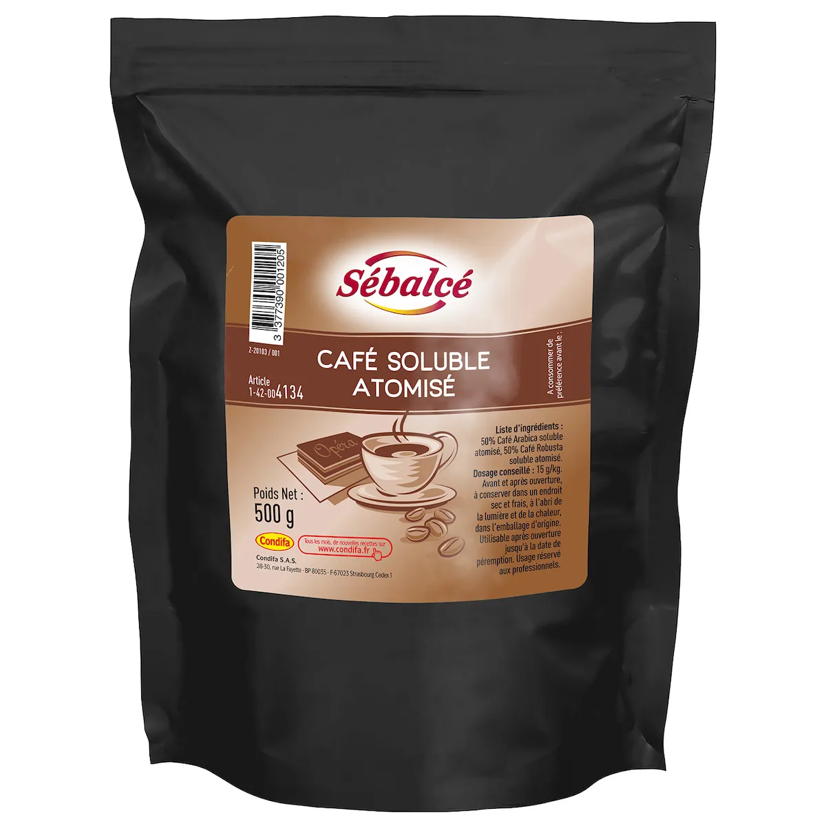 AROME CAFE SOLUBLE 100% SACHET 500G