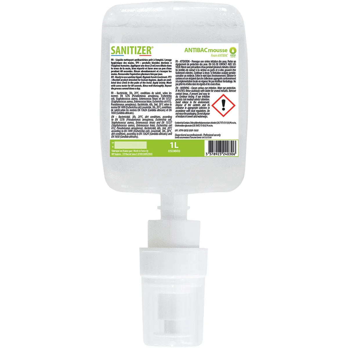 ANTIBAC MOUSSE NETTOYANTE- 6 CARTOUCHES 1L