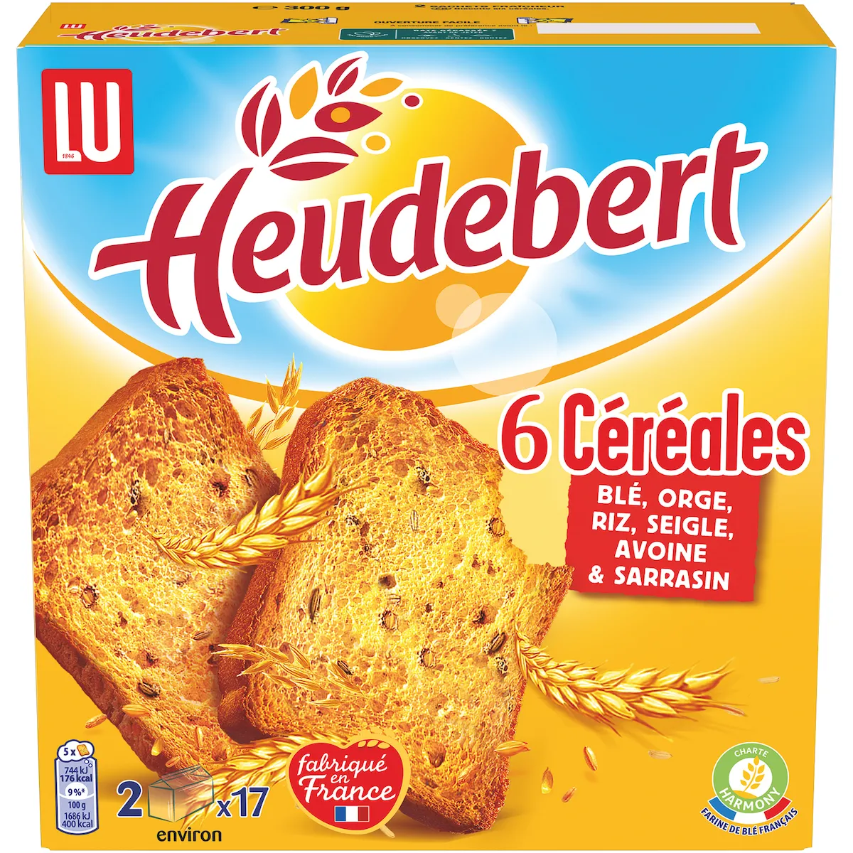 BISCOTTES 6 CEREALES - 300G
