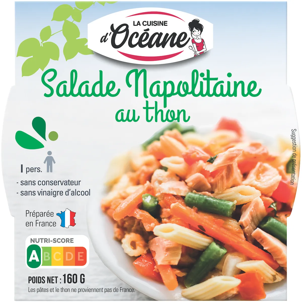 SALADE NAPOLITAINE AU THON - POT PLASTIQUE 160G