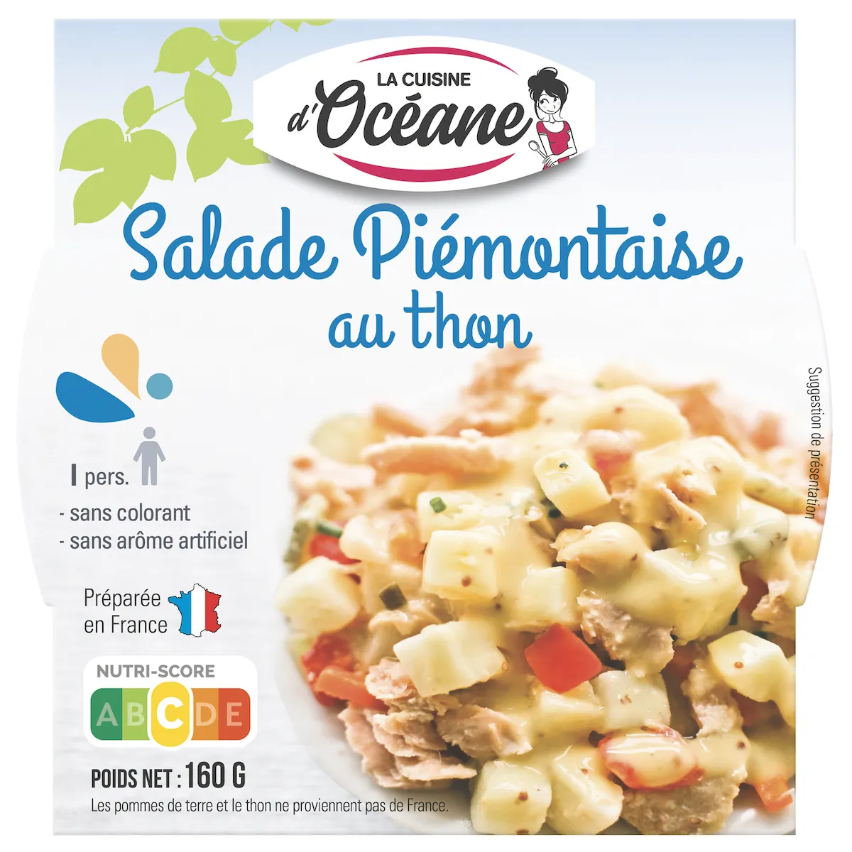 SALADE PIEMONTAISE AU THON - POT PLASTIQUE 160G
