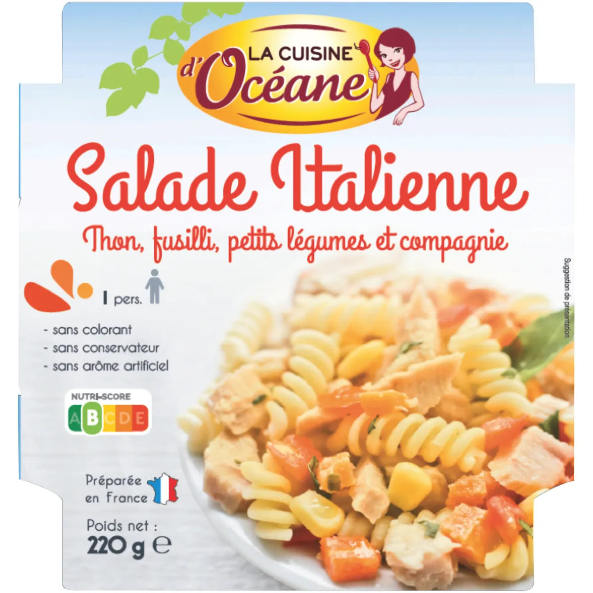 SALADE ITALIENNE AU THON - POT PLASTIQUE DE 220G