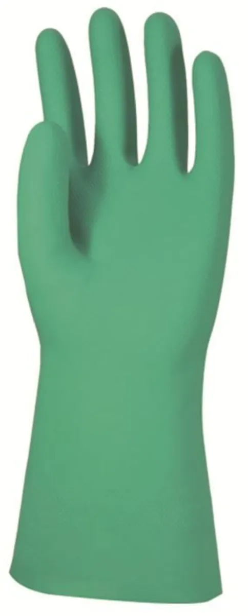 GANT PROTECTION CHIMIQUE NITRILE VERT COTON 33CM TAILLE 9 - PAIRE