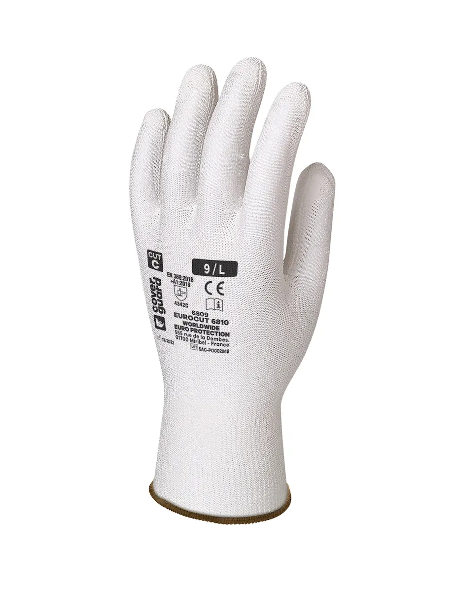 GANTS EUROCUT 6810 J13 HDPA BLANC T9