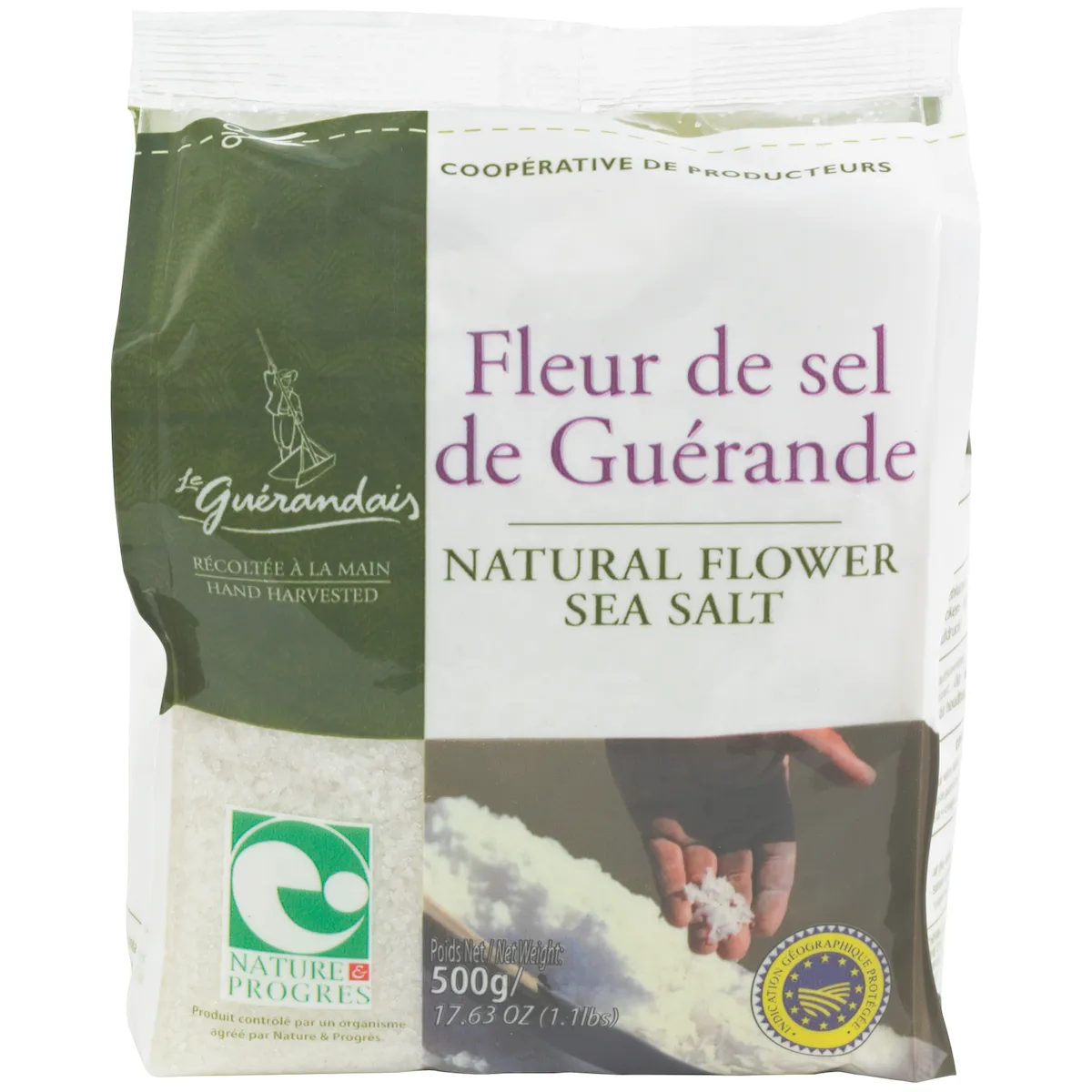 FLEUR DE SEL NATURE & PROGRES SACHET 500G
