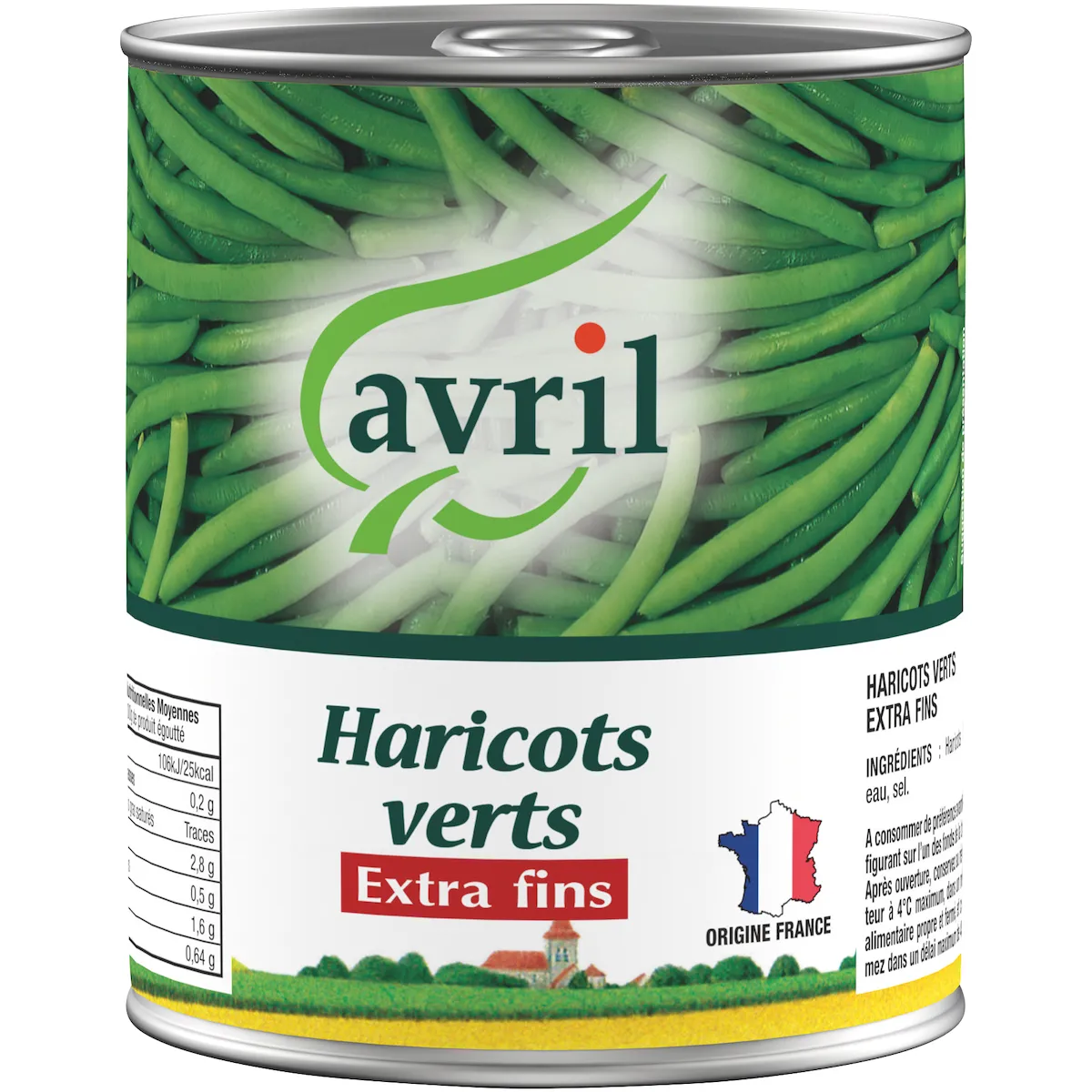 HARICOTS VERTS EXTRA FINS BTE 4/4 OF